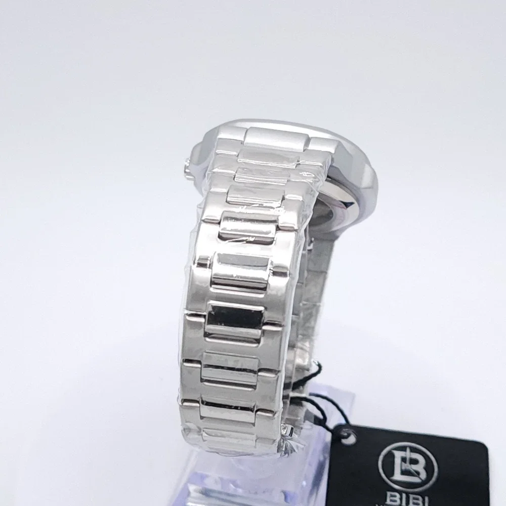BIBI‎ Automatic Octagon Watch Silver 42mm